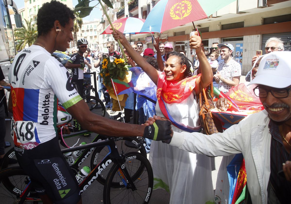 A warm welcome for Daniel Teklehaimanot