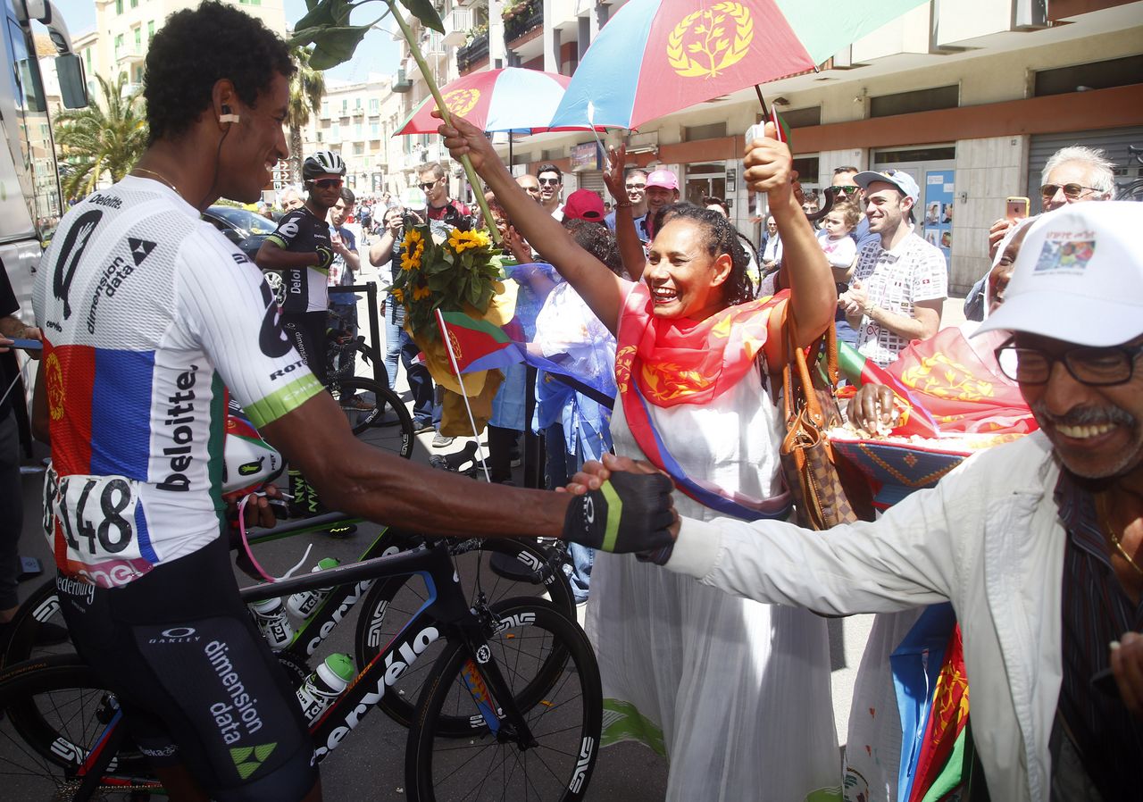 A warm welcome for Daniel Teklehaimanot