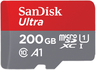 SanDisk 200GB MicroSD card
