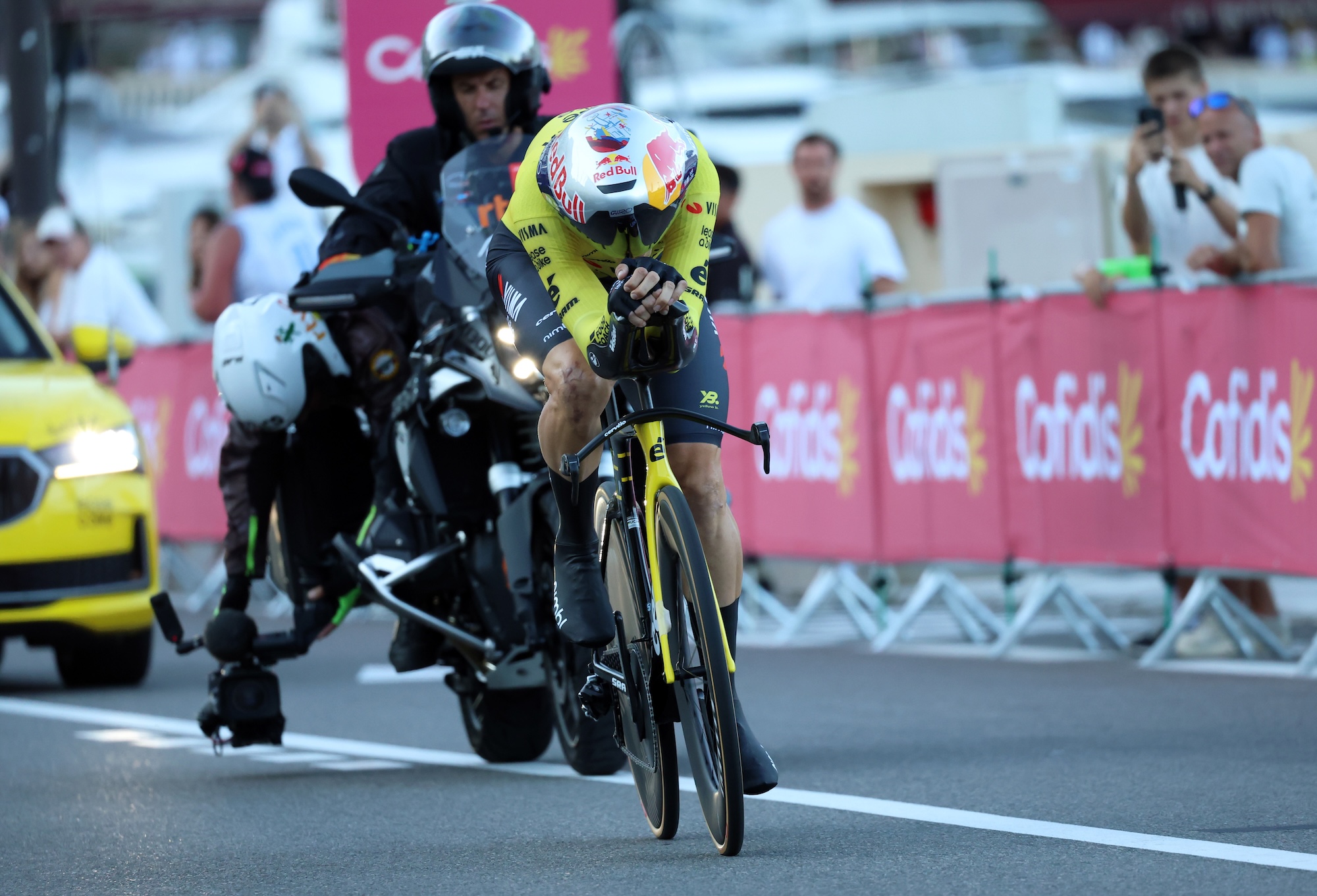 Wout Van Aert of Belgium and Team Visma | Lease a Bike competes during the La Vuelta - 81st Tour of Spain 2026, Stage 1 a 9.4km individual time trial 