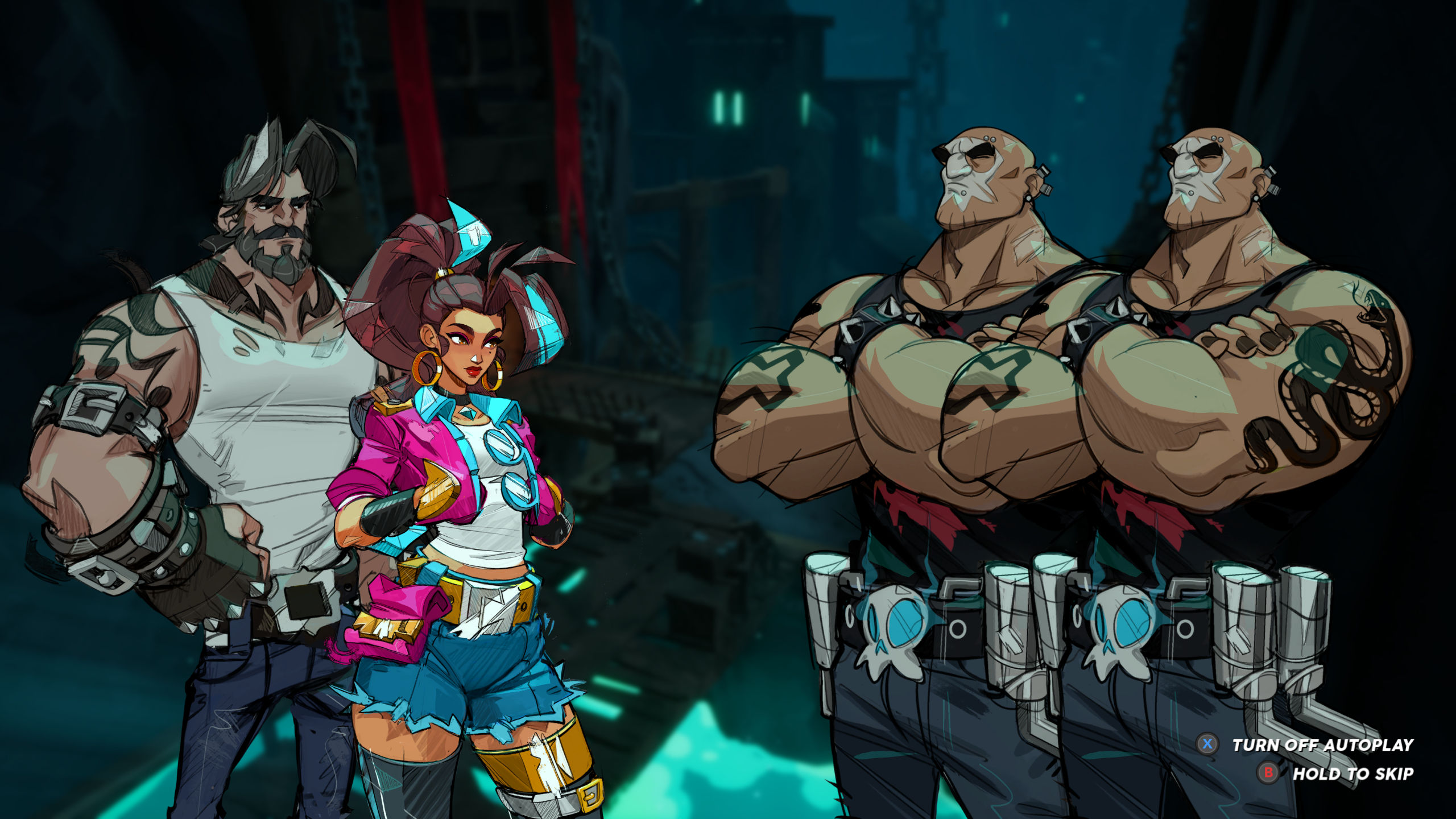 Screenshots of the musical rhythm turn-based RPG, People of Note, by Iridium Studios and Annapurna Interactive.