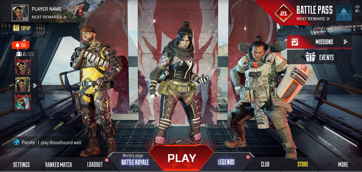 Apex Legends Mobile: Pre-Register Now - Apex Legends Item Store