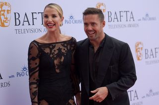 Spencer Matthews with his partner Vogue Williams at the BAFTAs