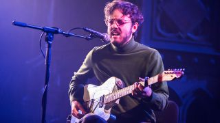 LONDON, ENGLAND - JANUARY 16: Harrison Whitford performs at the Union Chapel on January 16, 2020 in London, England. (Photo by Robin Little/Redferns)