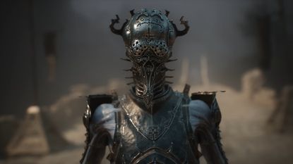 Mortal Shell 2 shell in dark iron armor