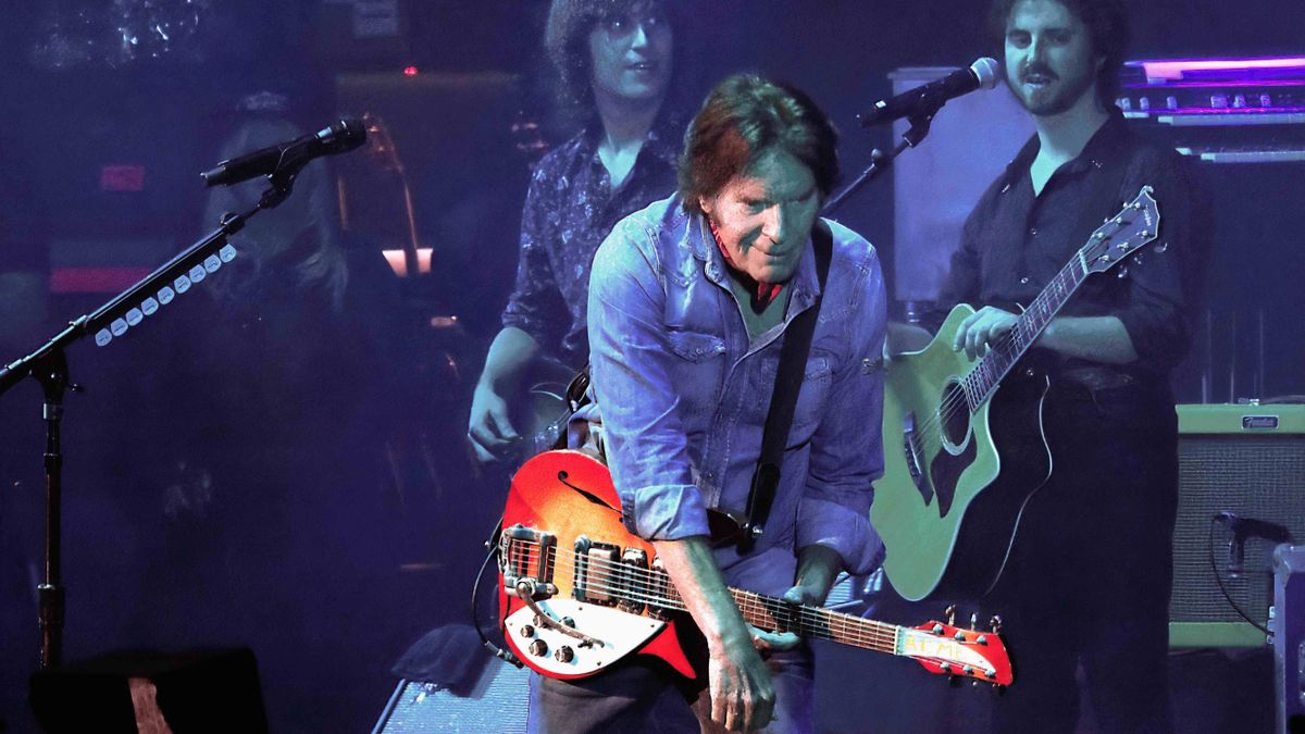 John Fogerty performs with his ACME Rickenbacker 325 