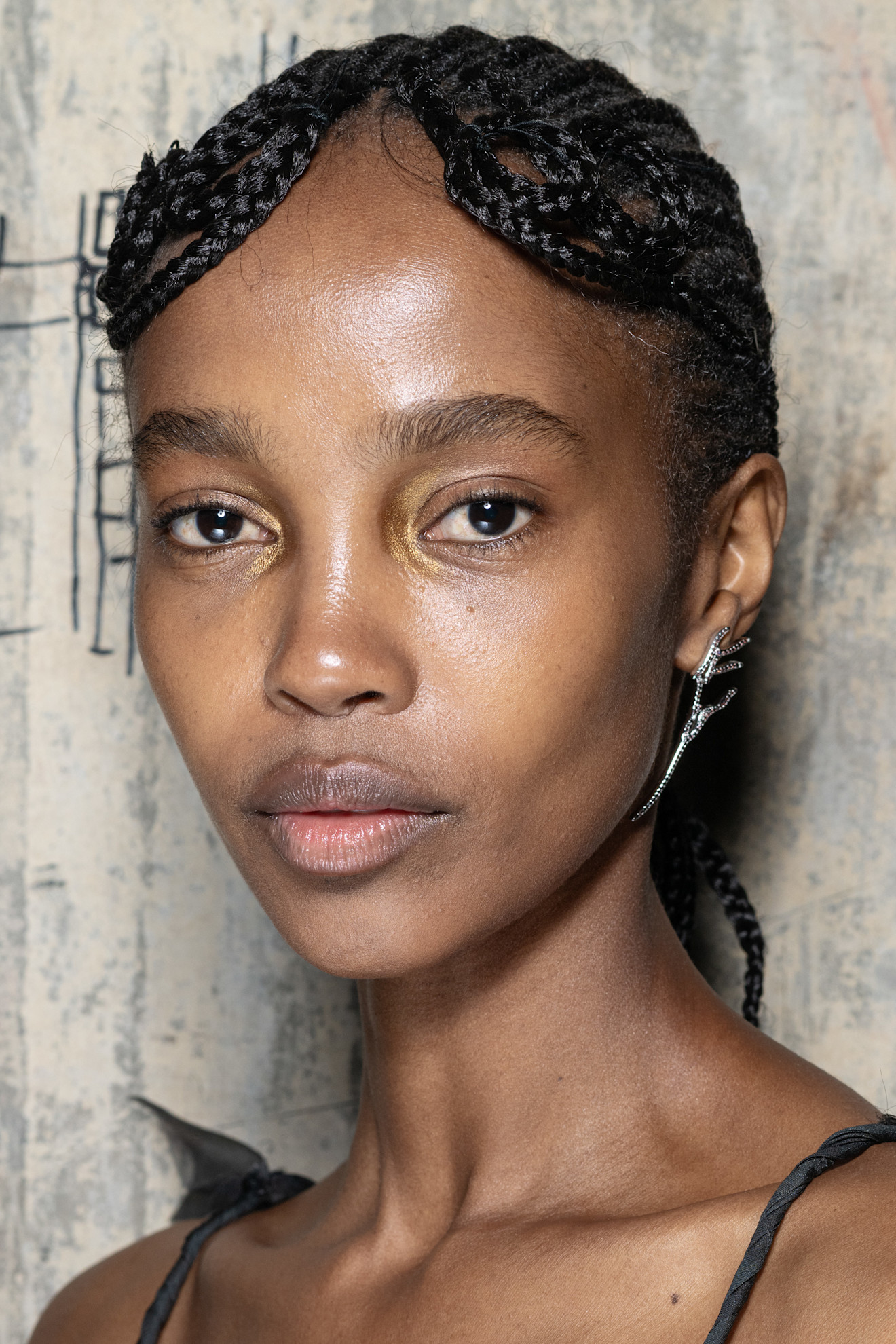 Photo of a Collina Strada model with minimal concealer