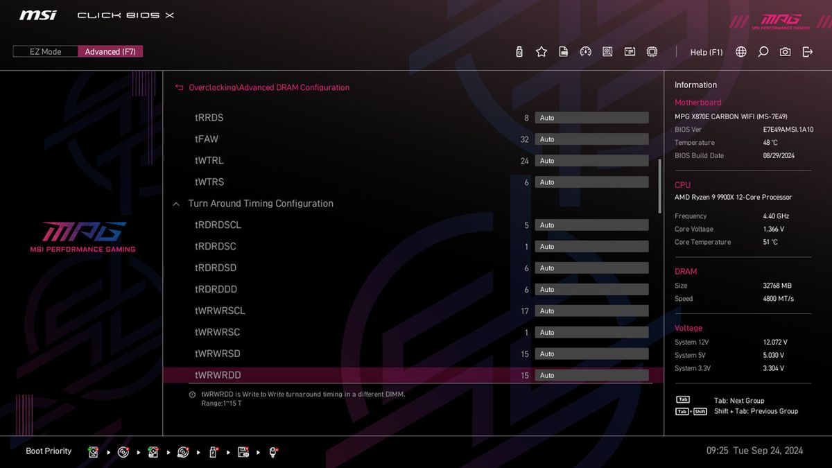 MSI X870E Carbon WIFI
