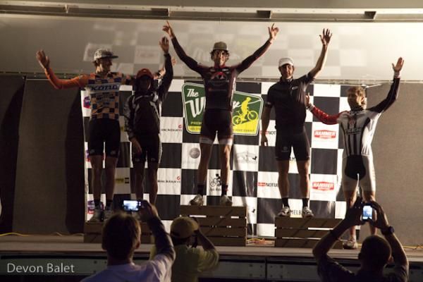 Elite men's Fat Tire Crit podium