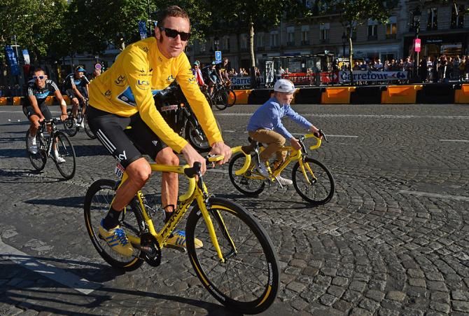 The Champs Elysees stage is part race, part parade.