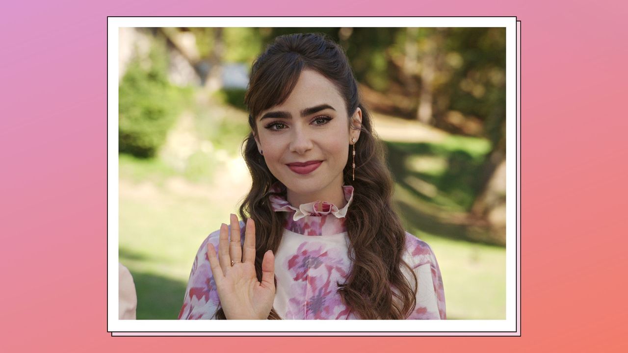 Lily Collins as Emily in episode 310 of Emily in Paris