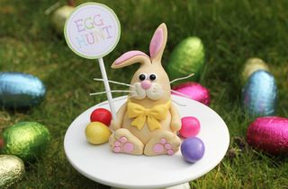 Easter bunny cake decoration