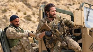 Dar Salim as Ahmed and Jake Gyllenhaal as Sgt. John Kinley in Guy Ritchie's The Covenant