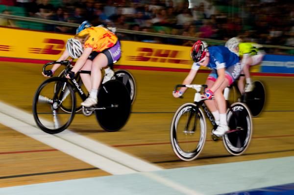 Emily Kay pops out to take the Future Stars 5K Scratch on the line