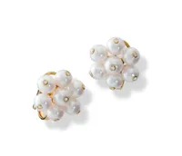 Cavolfiore Pearl Diamond Earrings, £5430 | Cassandra Goad