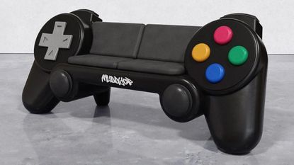 PlayStation controller sofa