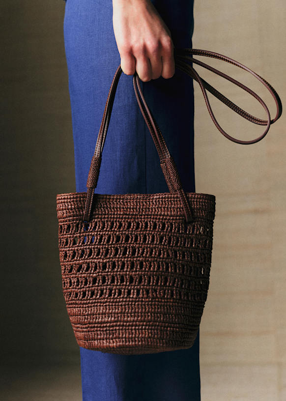 Rosie Basket - Raffia Choco - Raffia - S&amp;eacute;zane
