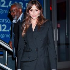 NEW YORK, NEW YORK - NOVEMBER 08: Elizabeth Olsen seen in East Village on November 08, 2025 in New York City. 