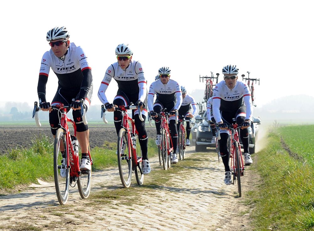 Trek Factory Racing recons the course