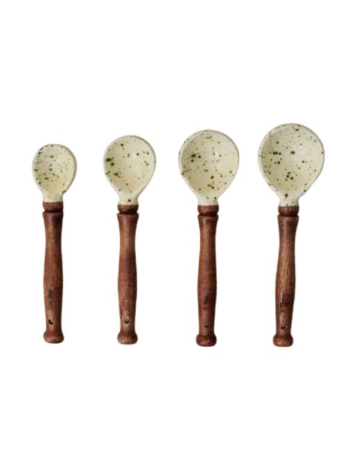 The Cottage Collection Green Speckle Measuring Spoons
