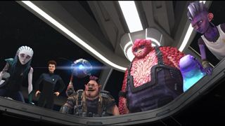 The crew of the USS Protostar in Star Trek: Prodigy