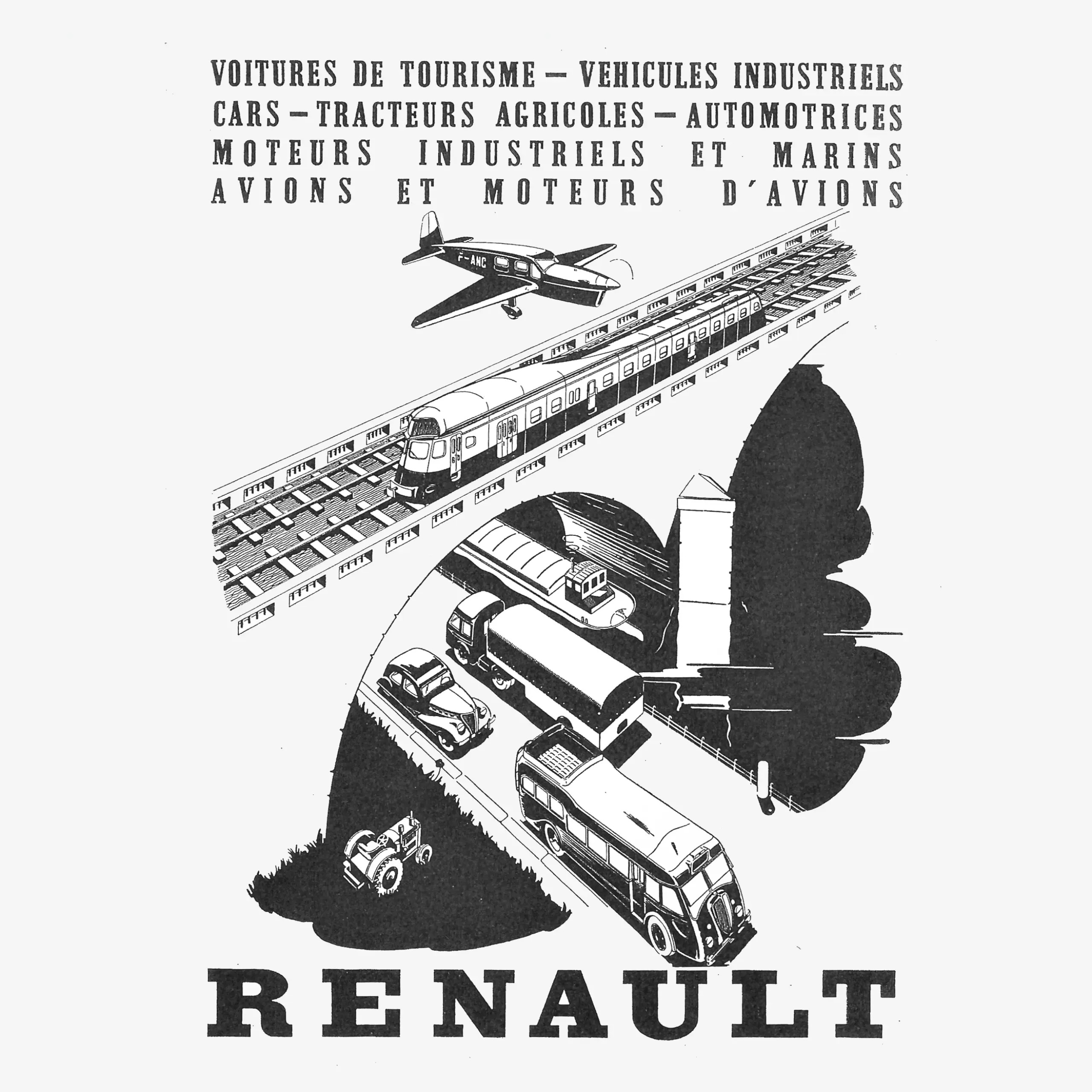 A pre-war advert for Renault's transportation empire