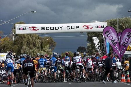 Wild weather was on its way prior to the start of stage twelve in Merbein.