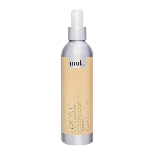 Muk. Hot Thermal Protect - Heat Protection Hair Spray. Heat Protectant for Styling Tools Up to 230°c. Heat Protection Hair Spray Uv Shield Against Colour Fade, Frizz Control, 250ml