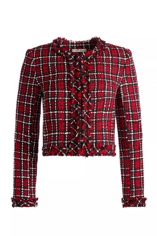 Alice + Olivia Kidman Plaid Jacket