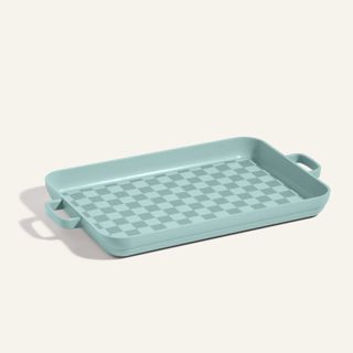 griddle pan in blue 