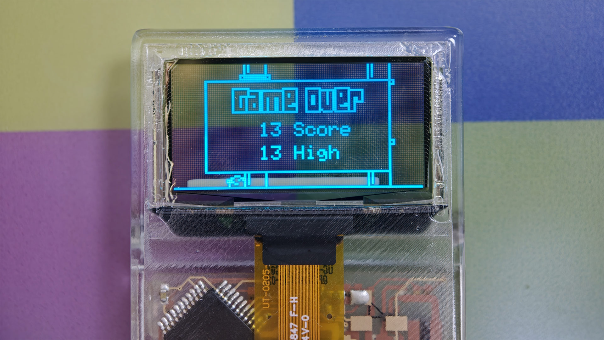 Arduview transparent handheld game console