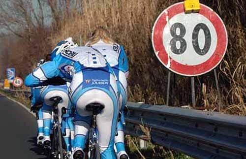 The Nobili crew trains together on the roads around Versilia