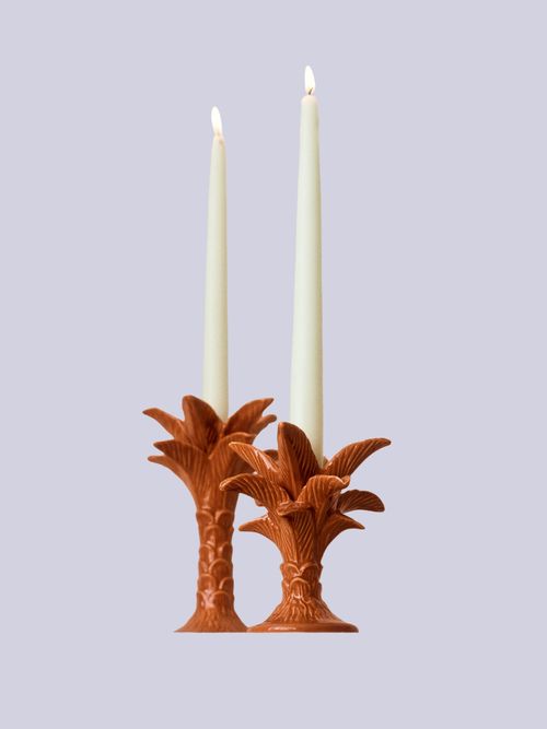 Small palm tree candlestick
