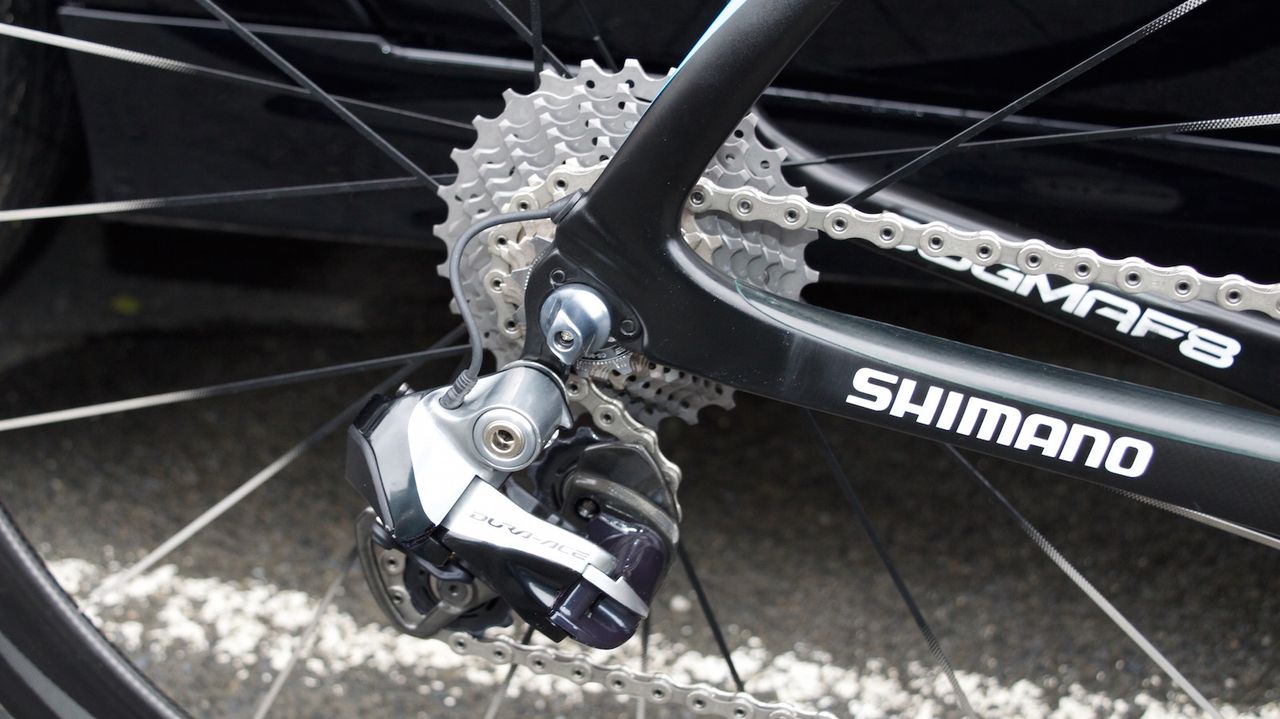 11-28 cassette at the rear of the bike