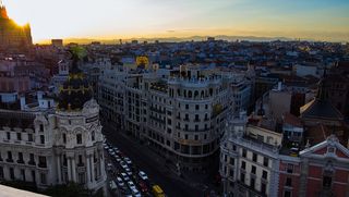 A view of Madrid from up high