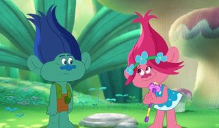 Trolls: The Beat Goes On Poppy asks Branch for a favor in the woods