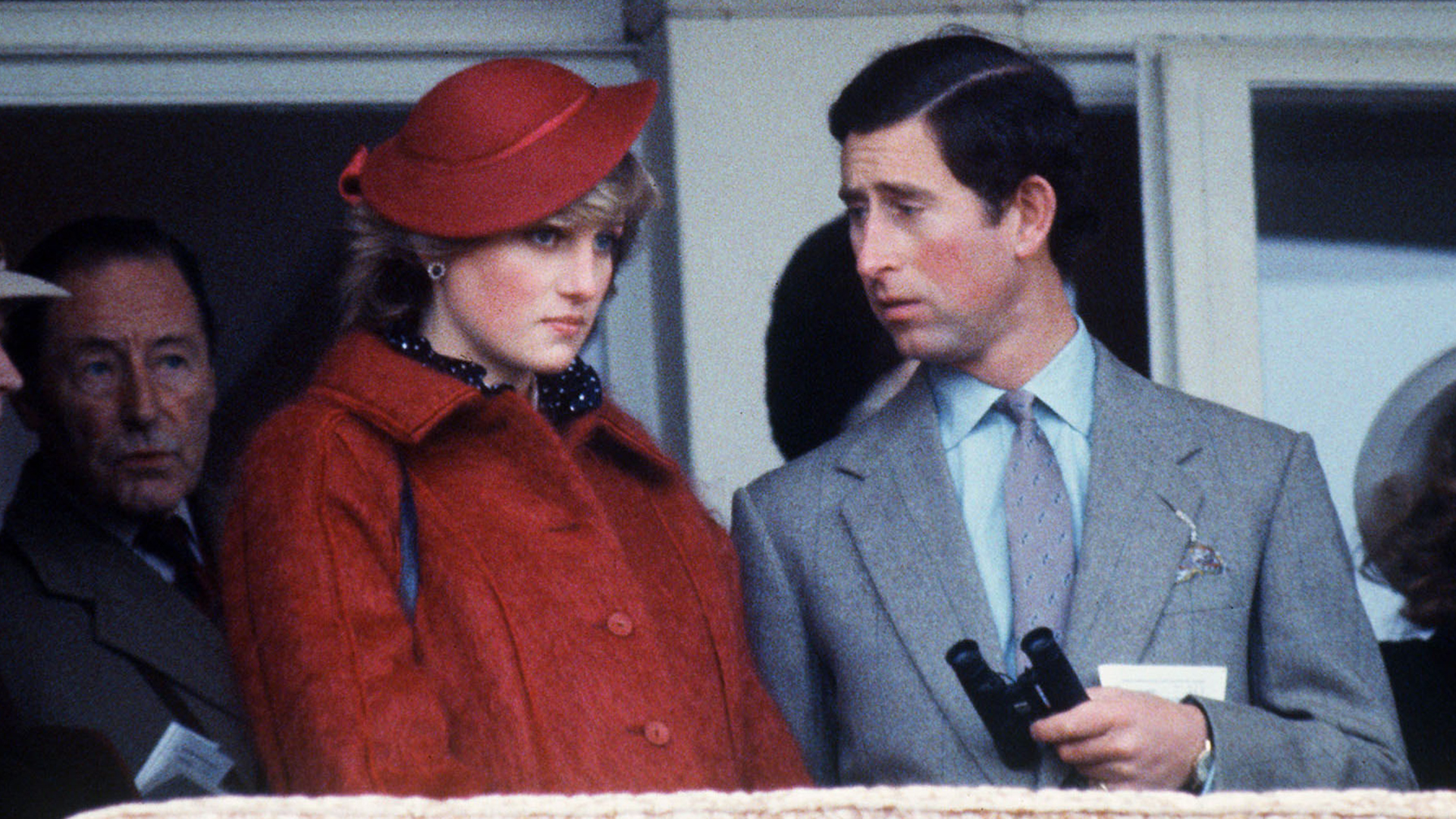 CHELTENHAM, UNITED KINGDOM - MARCH 17: Princess Diana Pregnant And Prince Charles At Cheltenham Races (Photo by Tim Graham Photo Library via Getty Images)