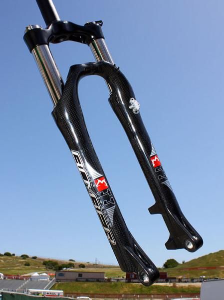 Marzocchi previewed this trick-looking Carbon 44 cross-country/trail fork at this year's Sea Otter Classic.