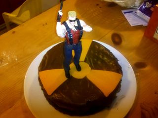 My Duke Nukem-themed birthday cake earlier this month.
