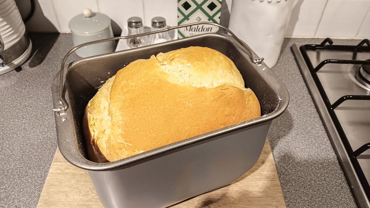 Loaf of bread baked with the Breville The Custom Loaf
