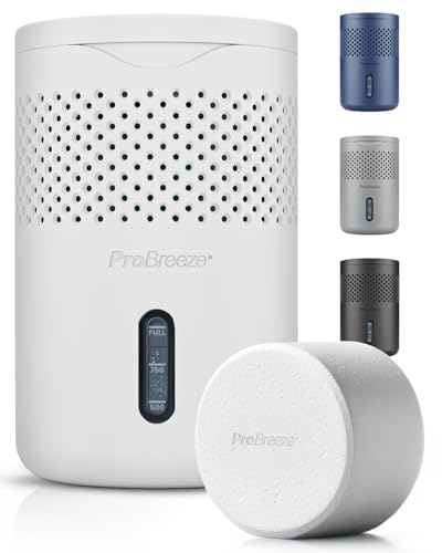 Pro Breeze Osmo&amp;reg; Dehumidifier - Silent &amp;amp; Refillable Moisture Absorber for Damp &amp;amp; Condensation at Home, Bedroom, Wardrobe, Car - Bathroom Mould Remover With 700g Refillable Tablet - No Power Required