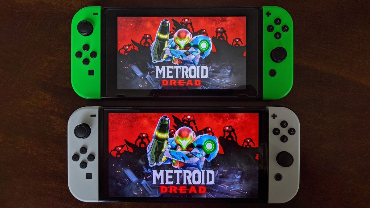 Nintendo Switch Oled Model Next To Switch V