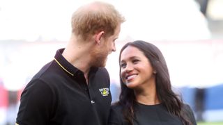 london, england june 29 in this handout image provided by the invictus games foundation, prince harry, duke of sussex and meghan, duchess of sussex prepare to watch the first pitch as they attend the boston red sox against the new york yankees match at the london stadium on june 29, 2019 in london, england the historic two game you just can’t beat the person who never gives up series marks the sport’s first games ever played in europe and the invictus games foundation has been selected as the official charity of mitel and mlb london series 2019 photo by handoutchris jacksoninvictus games foundation via getty images