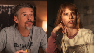 Ethan Hawke in Leave The World Behind and Maya Hawke in Stranger Things Season 5