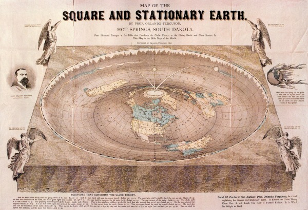 flat oldest map of the world Ingenious Flat Earth Theory Revealed In Old Map Live Science flat oldest map of the world