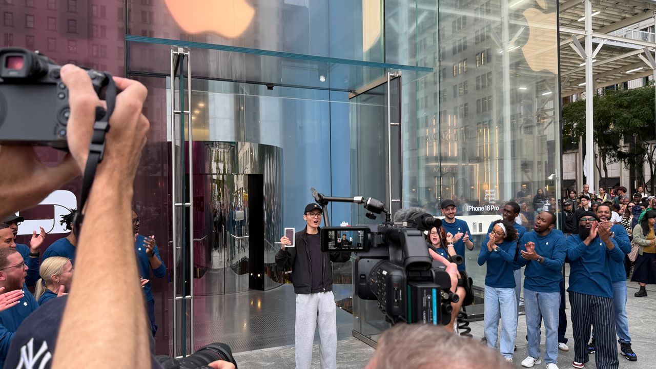 John Ternus as iPhone 18 Pro Max Apple Store Launch