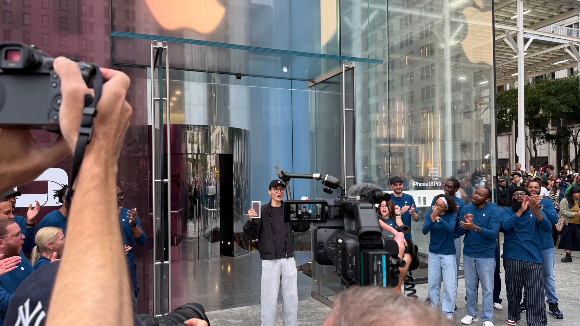 John Ternus as iPhone 18 Pro Max Apple Store Launch