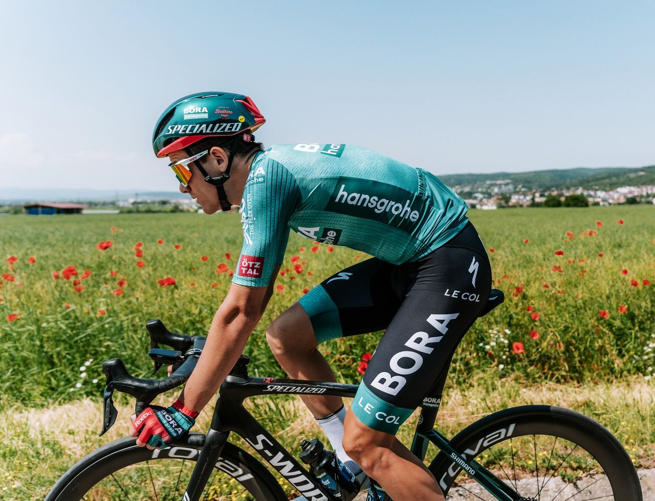 Side view of the Bora-Hansgrohe switch-out kit for 2023 Tour de France