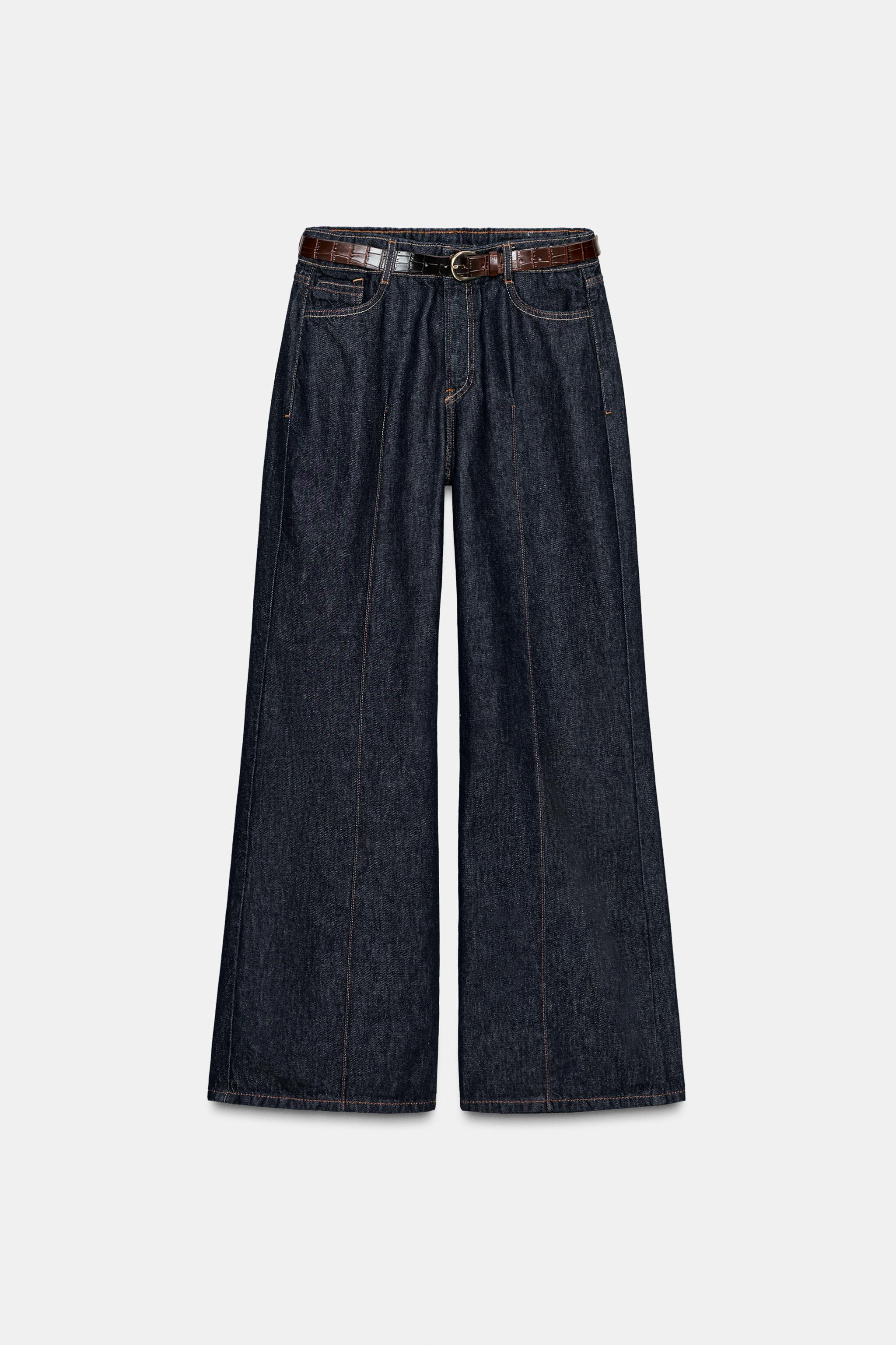 Z1975 High-Waisted Wide Leg Belted Jeans