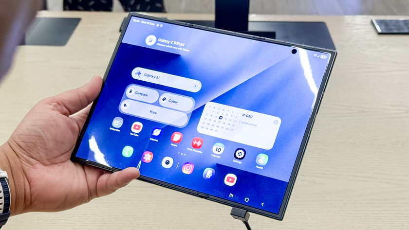 Samsung Galaxy Z TriFold fully open